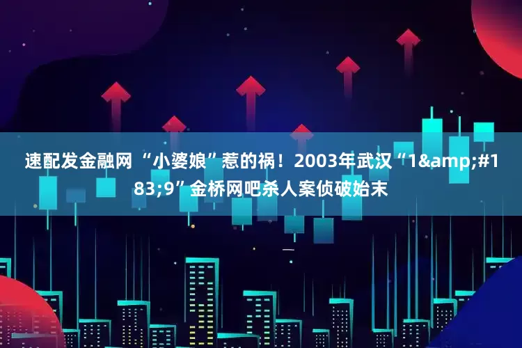 速配发金融网 “小婆娘”惹的祸！2003年武汉“1·9”金桥网吧杀人案侦破始末